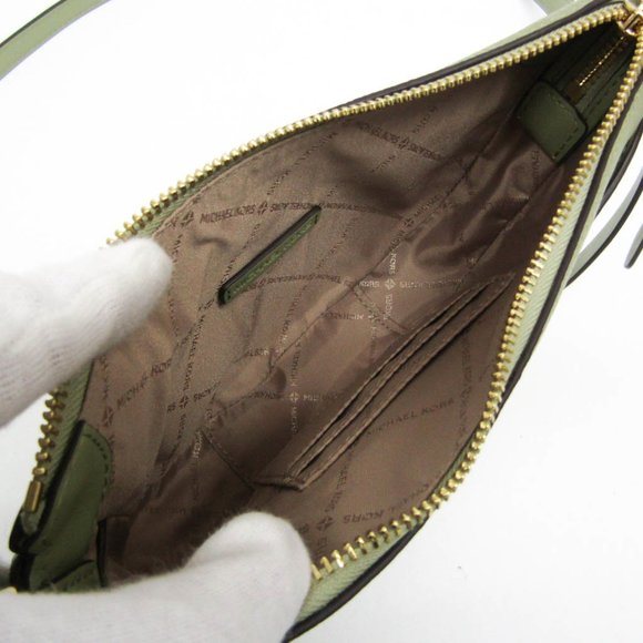 Michael Kors DOVER 35R3G4DC5L Women's Leather Shoulder Bag Light Green - Picture 3 of 13